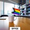 G128 50 Pack Handheld LGBT Progress Rainbow Pride Stick Flags | 4x6 In | Printed 150D Polyester, Social Flag, Solid Plastic Stick, Spear White Tip